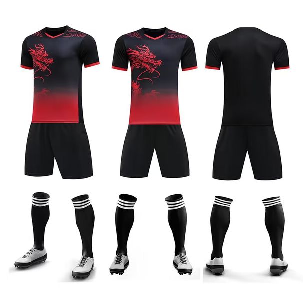 Men's Clothing Fast wholesale dragon boat race training suit sports team uniform training football clothes children adult football suit men_viptrois.com
