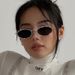 Full diamond oval frame sunglasses High end ins millennial hot girl female photo taking concave glasses diamond sunglasses_viptrois.com