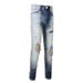 Men's Clothing American Jeans High Street Fashion Brand Jeans Men's Ripped Jeans Slim Fit Pants 1330_viptrois.com