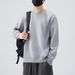 Men Wear Lapel Long Sleeves Autumn And Winter New Heavy Sweater Crew Neck Without Hat_viptrois.com