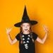 Unisex Halloween hat black wizard hat makeup costume props magic witch hat_viptrois.com