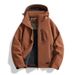 Men's Clothing Graphene Winter Coat With Detachable Hood, Windproof & Thermal Insulated, Thickened Outdoor Sports Jacket For Cold Weather_viptrois.com