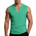 Men's V Neck Casual Vest Quick Drying Breathable Loose Fitting For Vacation Sports Fitness Training American Style_viptrois.com