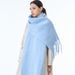 2025 Autumn Winter New Seahorse Hair Korean Style Atmosphere Scarf For Women Versatile High-end Feel Solid Color Neck_viptrois.com