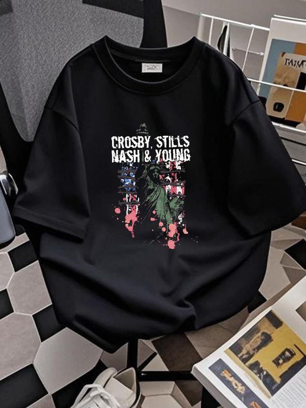 Crosby Stills Nash & Young Freedom Of Speech 2006 Concert Tour T Shirt Anvil XXL Comfortable Stylish Casual Slightly Unisex Versatile Homme_viptrois.com