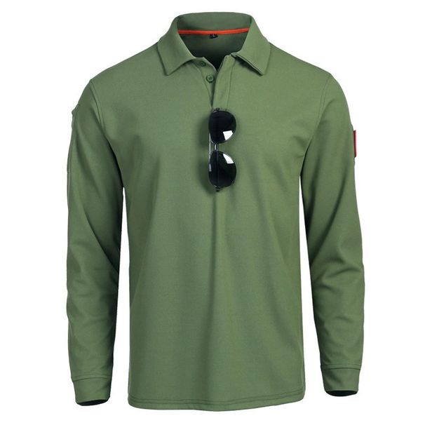 Men's Clothing Outdoor Camouflage T Shirt Men's Loose Tactical Long Sleeved Elastic Military Fan Training T Shirt Military Uniform T Shirt_viptrois.com