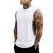 Men's Clothing Fitness Vest American Style Youth Stretch Sleeveless T-Shirt Trendy Solid Color Sports Vest For Summer_viptrois.com