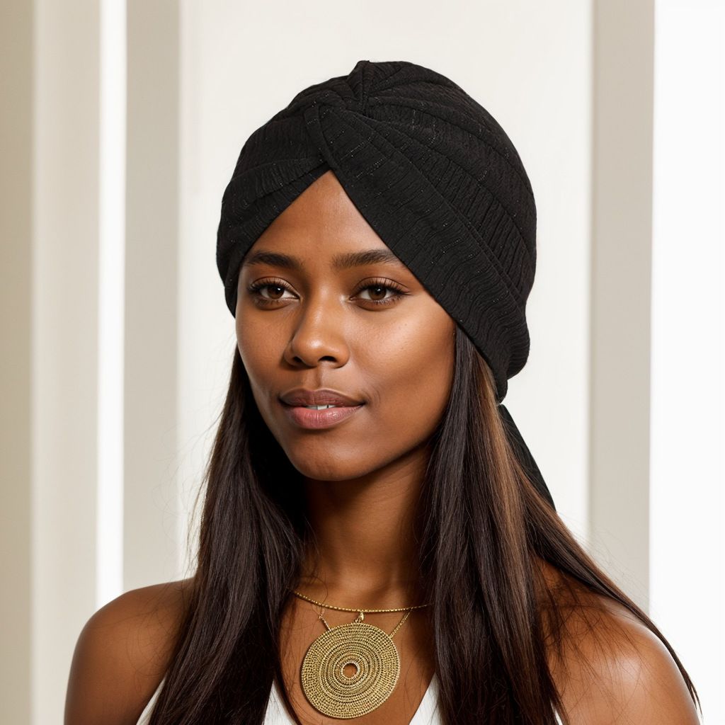 Muslim hat Silver elastic fold forehead kink cross scarf hat hat_viptrois.com