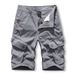 Men's Clothing Summer Trend Solid Color Overalls Shorts Men Loose Casual Pants Men Straight Leg All Match Six Point Sports Pants_viptrois.com