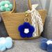 Bag Charm Creative Flower Ball Keychain Cute Plush Flower Bag Pendant Mobile Phone Accessories Car Key Ring Gift_viptrois.com