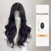 Korean Temperament Big Wave Simulation Hair Bangs Autumn And Winter Wig Women's Natural Full Head Cover_viptrois.com