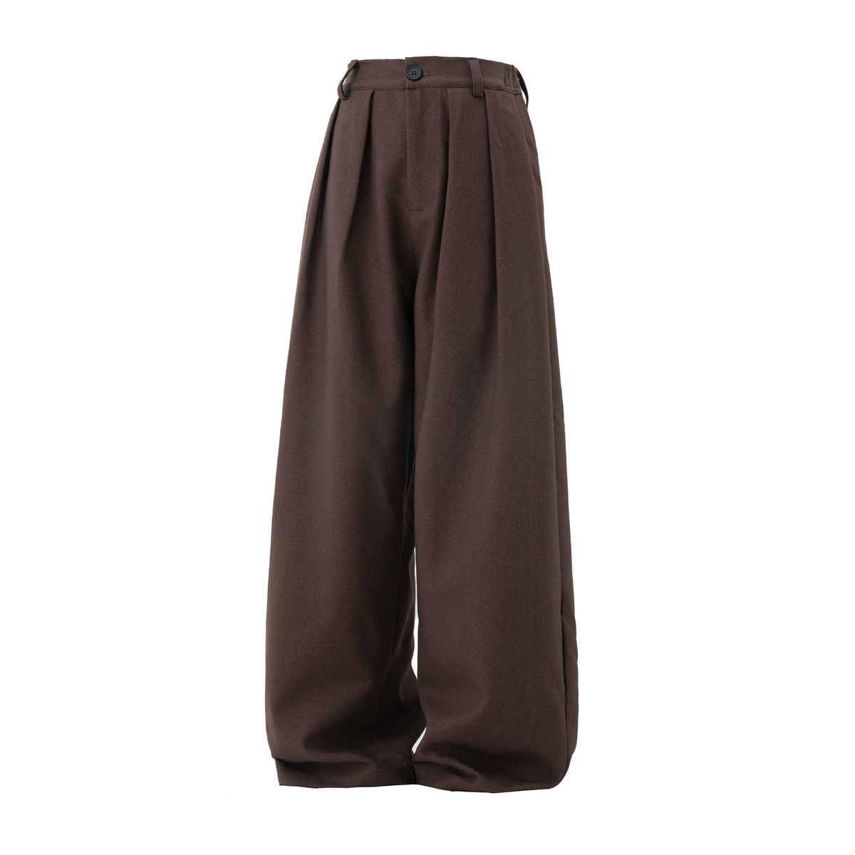 Men's Clothing Smooth Drape Pleated Trousers For Men Autumn Style Loose Straight Trousers Japanese Retro Trendy Casual Pants_viptrois.com
