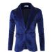 Men's Clothing Velvet Shiny Design Slim Suit Men's Jacket One Button Suit_viptrois.com