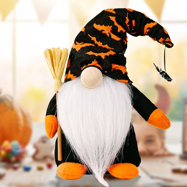 New Halloween decorations All Saints broom Rudolph Standing doll Home window Halloween decorations_viptrois.com