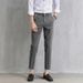 Men's Clothing Nine Point Trousers Slim Casual Suit Trousers With Small Feet_viptrois.com