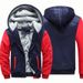 Oversized Hoodie With Hooded Zipper Cardigan, Winter Camouflage Men's Clothing, Solid Color, Arm And Fleece Thick Coat 803_viptrois.com
