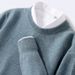 1 Cross-Border Men's 100 Pure Wool Knitted Round Neck Autumn Winter Cashmere Sweater Seamless Base Shirt_viptrois.com