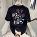American Style Trendy Versatile Casual Half T-Shirt For Men Summer New Loose Cartoon Cotton High Street Short Sleeve Top_viptrois.com