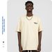 Men's Clothing Fashion Brand Letter Heavy Short Sleeved T Shirt For Loose Oversize Street Hip Hop Ins Couple Five Point Sleeves_viptrois.com