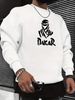 Men's Loose Casual Fashionable Letter Pattern Printed Round Neck Long Sleeved Pullover Hoodie For Autumn And Winter_viptrois.com