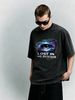 Men's Clothing Light Luxury T Shirt Short Sleeve Minimalist Tech Eye Lost In The System Letter Graphic Printing Round Neck T-Shirts_viptrois.com