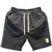 Men's Slim Fit Quick-Dry Ice Silk Casual Shorts with Drawstring Waist for Summer Beach Black M-3XL_viptrois.com