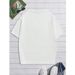 Manfinity Homme Camiseta Gráfica Manga Corta Cuello Redondo Holgada De Punto Blanca Hombre, Salir, Para Amigos_viptrois.com