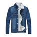 Men's Clothing Men's Winter Large Size Lamb Wool Denim Jacket Blue Slim Long Sleeve Jacket Plus Velvet Top_viptrois.com