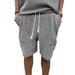 Men's Summer Casual Multi-Pocket Loose Fit Floral Print Shorts - Breathable Athletic Shorts For Streetwear & Outdoor Activities_viptrois.com