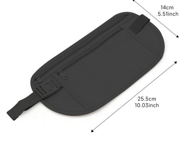Fanny Pack Anti-theft Bag Close-fitting Overseas Travel Sports Fanny Pack European Invisible Thin Passport Bag Anti-theft Wallet_viptrois.com