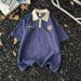 Men's Clothing Straight Shoulder Polo Shirt Men's Short Sleeved T Shirt Summer 2025 New American Style T Shirt Loose Half Sleeved Inner Top Ins_viptrois.com