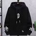 Men’s Fleece Hoodie & Joggers Set – Cozy Winter Outfit, Relaxed Fit, Trendy Streetwear (M-3XL, Black/Khaki, Polyester)_viptrois.com