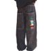 Men's Hip Hop Denim Jeans - Loose Fit Straight Leg Pants With Unique Print For Casual Streetwear (Black, S/M/L/Xl)_viptrois.com