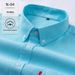 Men's Non-Iron Oxford Cotton Shirt – Breathable, Wrinkle-Free, Business Casual Slim Fit Long Sleeve Shirt For Men_viptrois.com