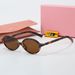 Men's Sunglasses New Anti Ultraviolet Sunglasses Fashion Face Enhancing Small Flat Mirror Sunglasses_viptrois.com