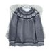 Retro Snowflake Pattern Round Neck Knitted Sweater Men's Trendy Brand Loose Warm Sweater_viptrois.com