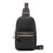 Women's Chest Bag Printed Letter Ribbon Crossbody Chest Bag Casual Shoulder Bag_viptrois.com