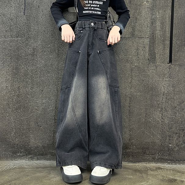 Children's Denim Scimitar Pants New Children's Miscellaneous European And American Jeans_viptrois.com