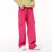 Men's Clothing | 2024 Summer New Arrivals Simple Candy Color Elastic Waist Workwear Denim Pants Trend_viptrois.com
