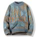 Soft Waxy Sweater Men's Autumn And Winter Trendy Brand Cartoon Sweater Thickened Warm Knitted Bottoming Shirt_viptrois.com