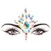 Halloween EDM electronic music festival face stickers eyebrow stickers diamond resin diamond carnival diamond stickers masquerade face decoration_viptrois.com