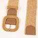 Bohemian style square button woven women's belt, versatile belt for beach party dresses_viptrois.com