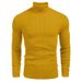 Loom 2025 Autumn Winter Men Slim Fit High Neck Long Sleeve Knitted Sweater European American Men's Basic Base Shirt_viptrois.com