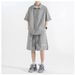 Ice Silk Men's Trendy Brand Summer Thin Quick-drying Short-sleeved Pants Casual Sportswear Set_viptrois.com