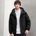 "Men's Mid-Length Winter Jacket - 75% Duck Down Filled Hooded Parka With Urban Utility Style"_viptrois.com