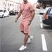 Men's Clothing Short-Sleeved Shorts Suit Sports Casual Suit _viptrois.com