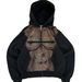 Men's Clothing Sweatshirt Slim Fit Hooded Zipper Street Trend Black Slim Fashion Coats_viptrois.com