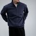 Comfotable Men's Slim Fit Fashion Tend Vesatile Pullove Stand Colla Sweatshit Half Zippe Spots Wam Autumn_viptrois.com