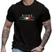 Men's Cotton T-Shirt ROME Letter Printed Pattern Short Sleeved Base Coat Round Neck Sports Shirt_viptrois.com