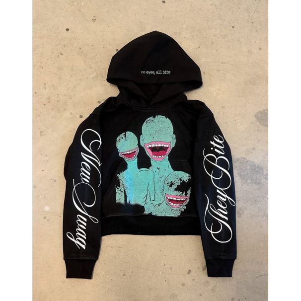 Men's Clothing European And American Personality Graffiti Print Sweatshirt Long Sleeved Pullover Hoodie Retro Jacket Street Gothic_viptrois.com